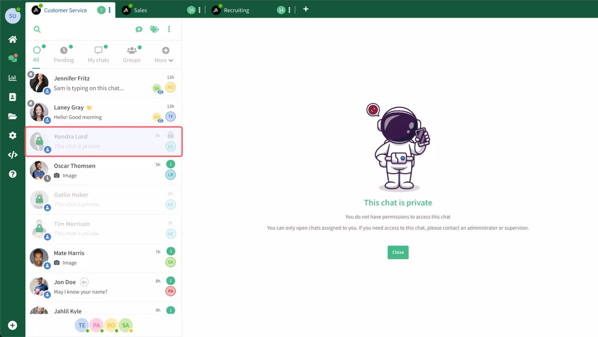 Control Who Sees What