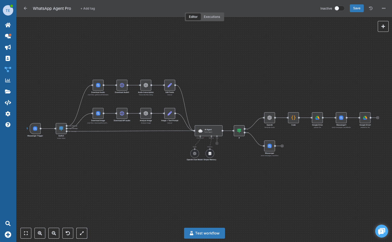 AI Agent Flow Dashboard